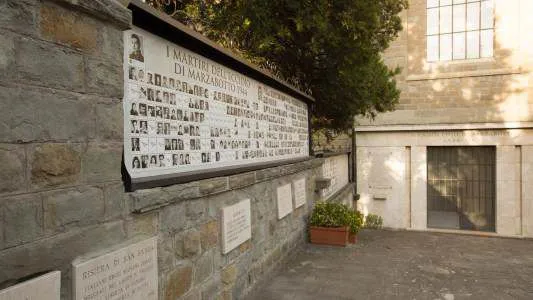 Ingresso sacrario Marzabotto Sasso Marconi BO